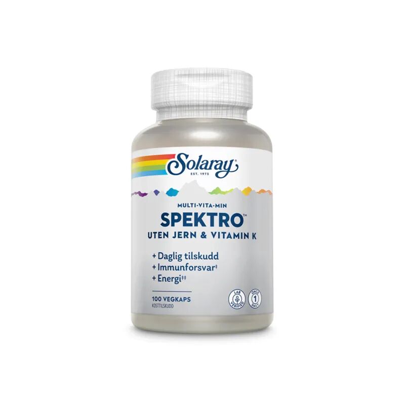 Spektro uten jern & vitamin K 100 kapsler