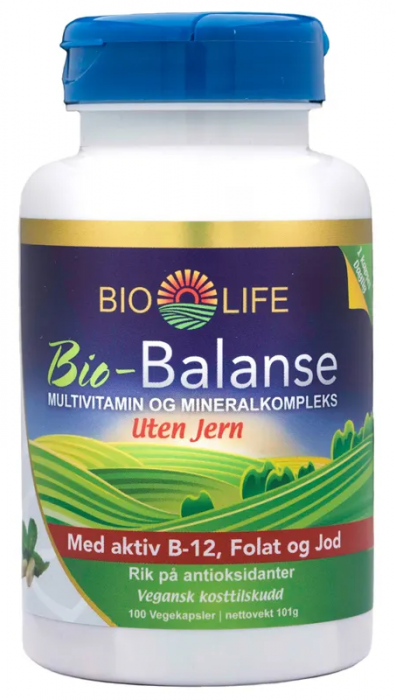 Balanse uten jern 100 kaps