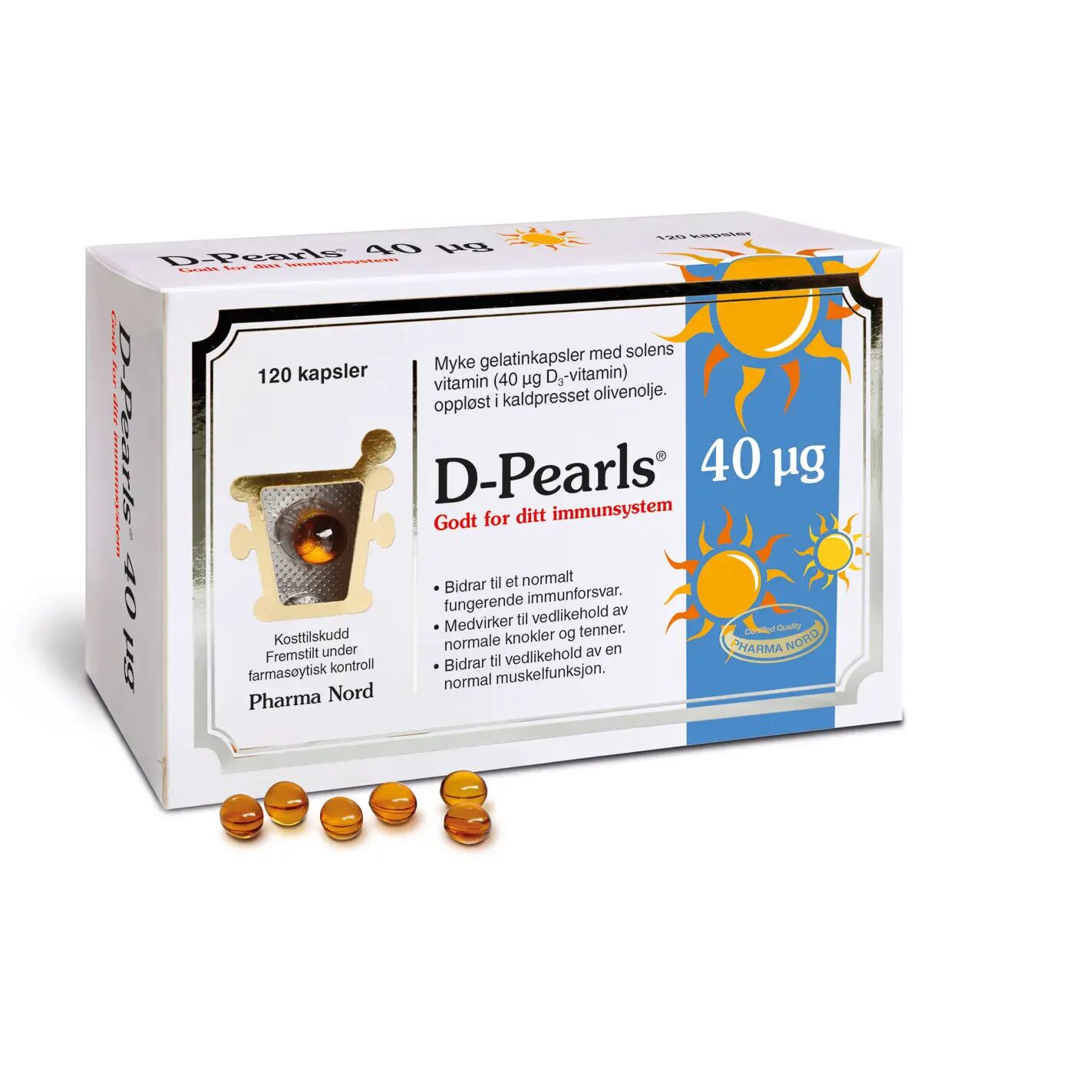 D-pearls 40µg 120 kap