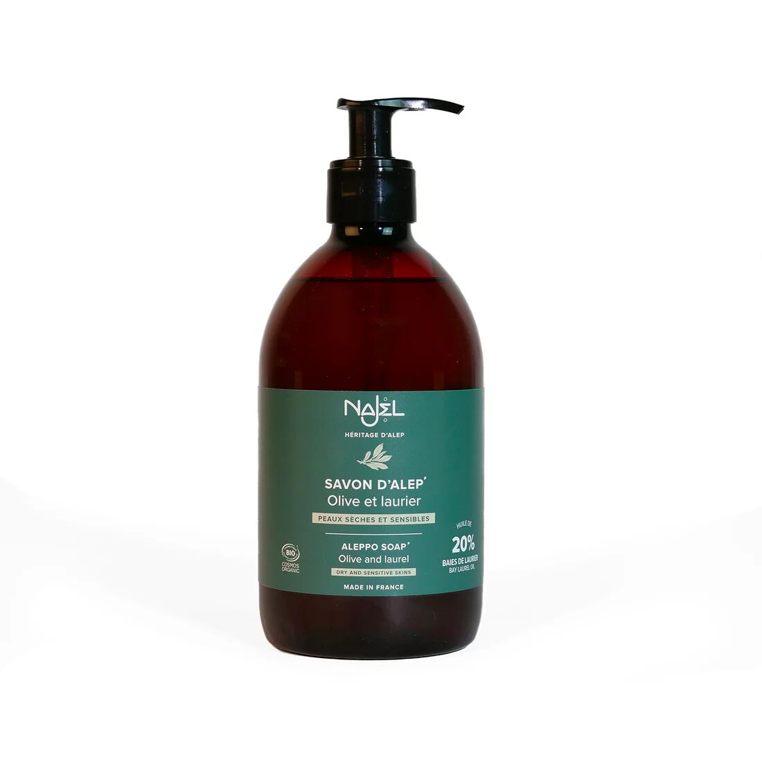 Flytende Alepposåpe 20% Laurbærolje 500 ML