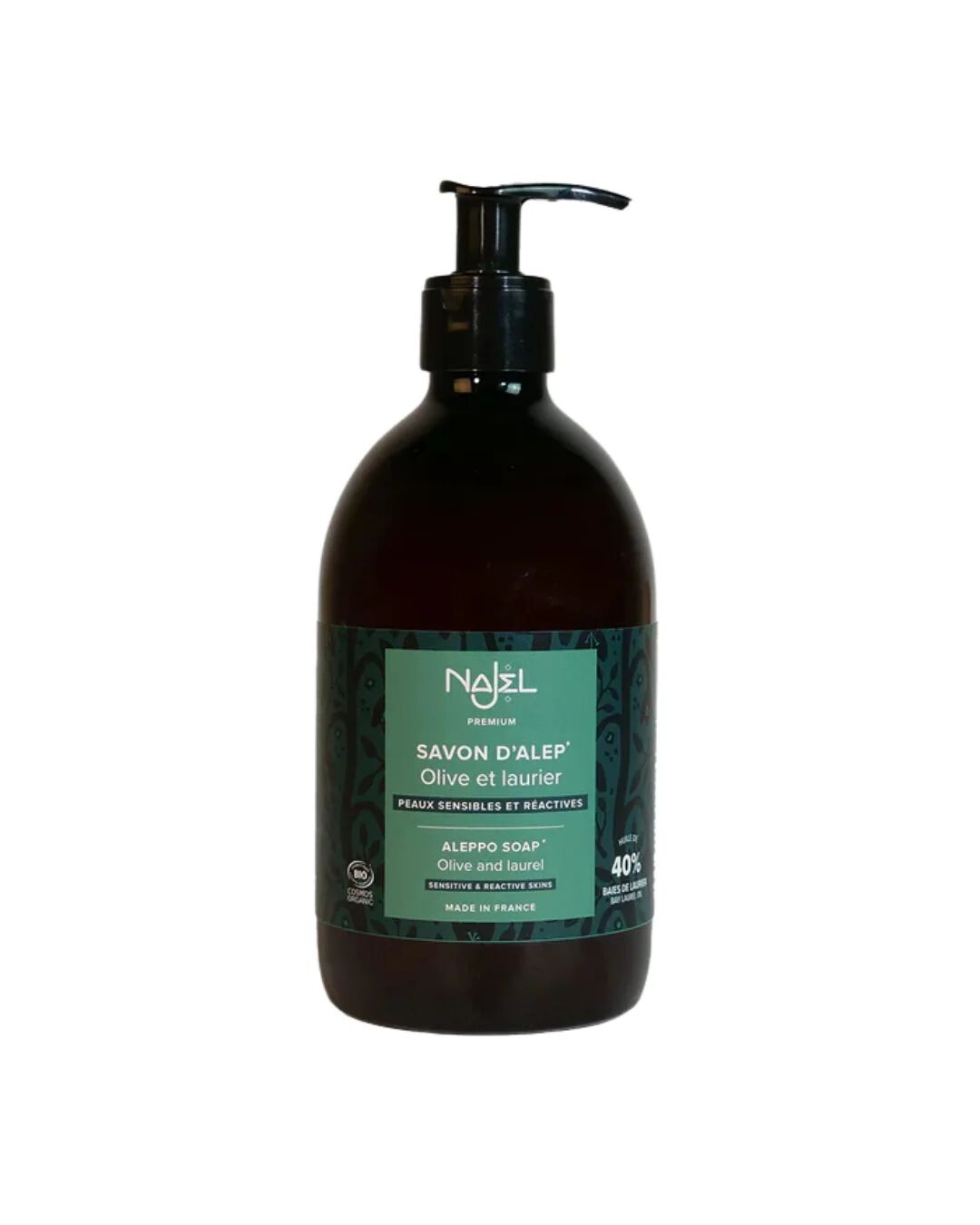 Flytende Alepposåpe 40% laurbær 500 ml