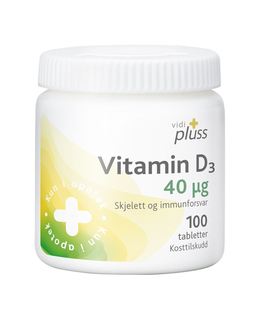 Vitamin D 40 mcg 100 tabletter