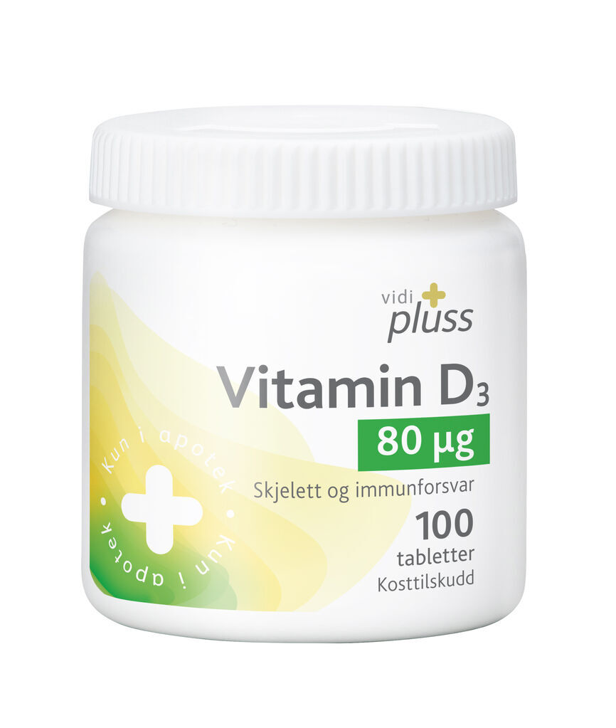 Vitamin D 80mcg 100 tabletter
