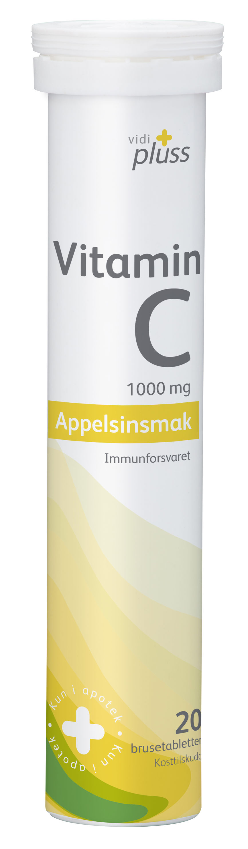 C-Vitamin 1000mg Brusetabletter Appelsinsmak 20 stk