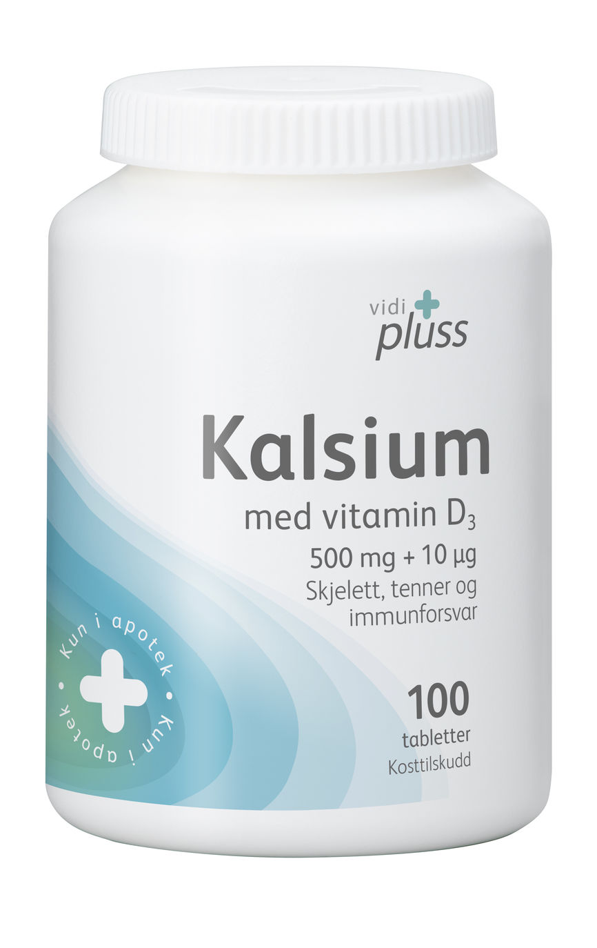 Kalsium m/D-vitamin 100 tabletter