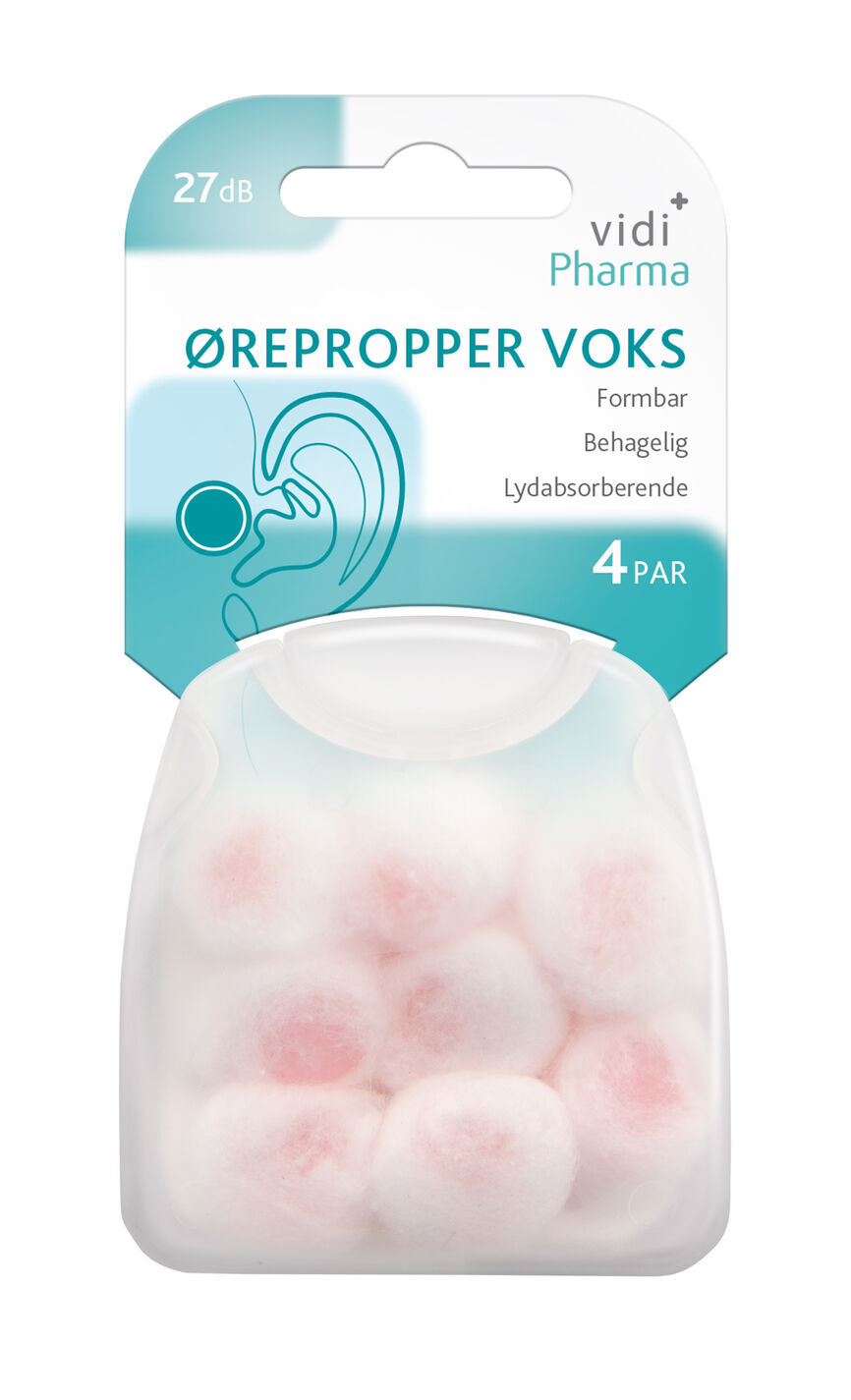 Ørepropper voks 4 par