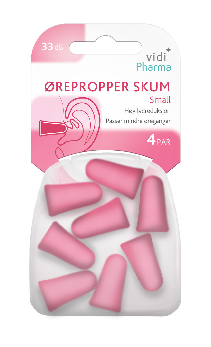 Ørepropper skum small 4 par