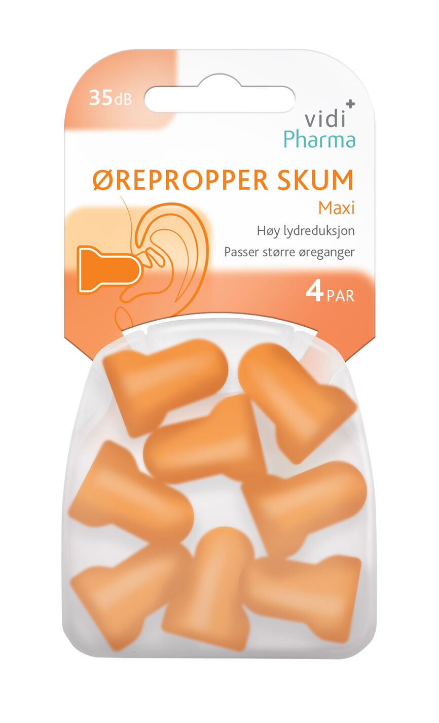 Ørepropper skum maxi 4 par