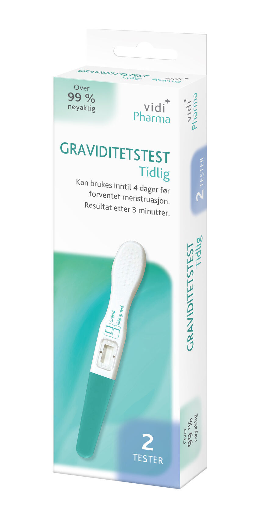Graviditetstest tidlig 2 stk