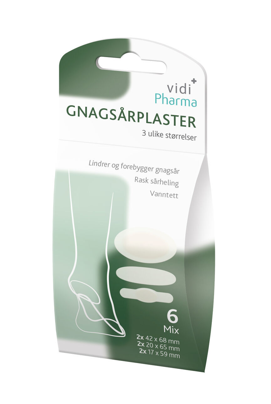 Gnagsårplaster mix 6 stk