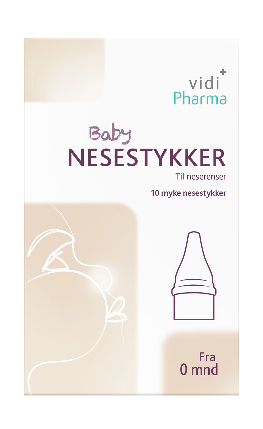 Baby nesestykker til neserenser 10 stk