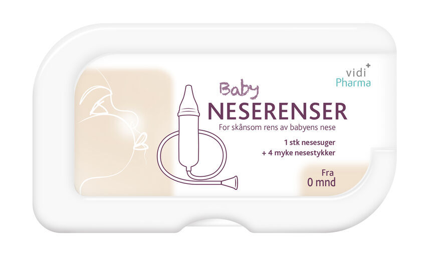 Baby neserenser med 4 nesestykker