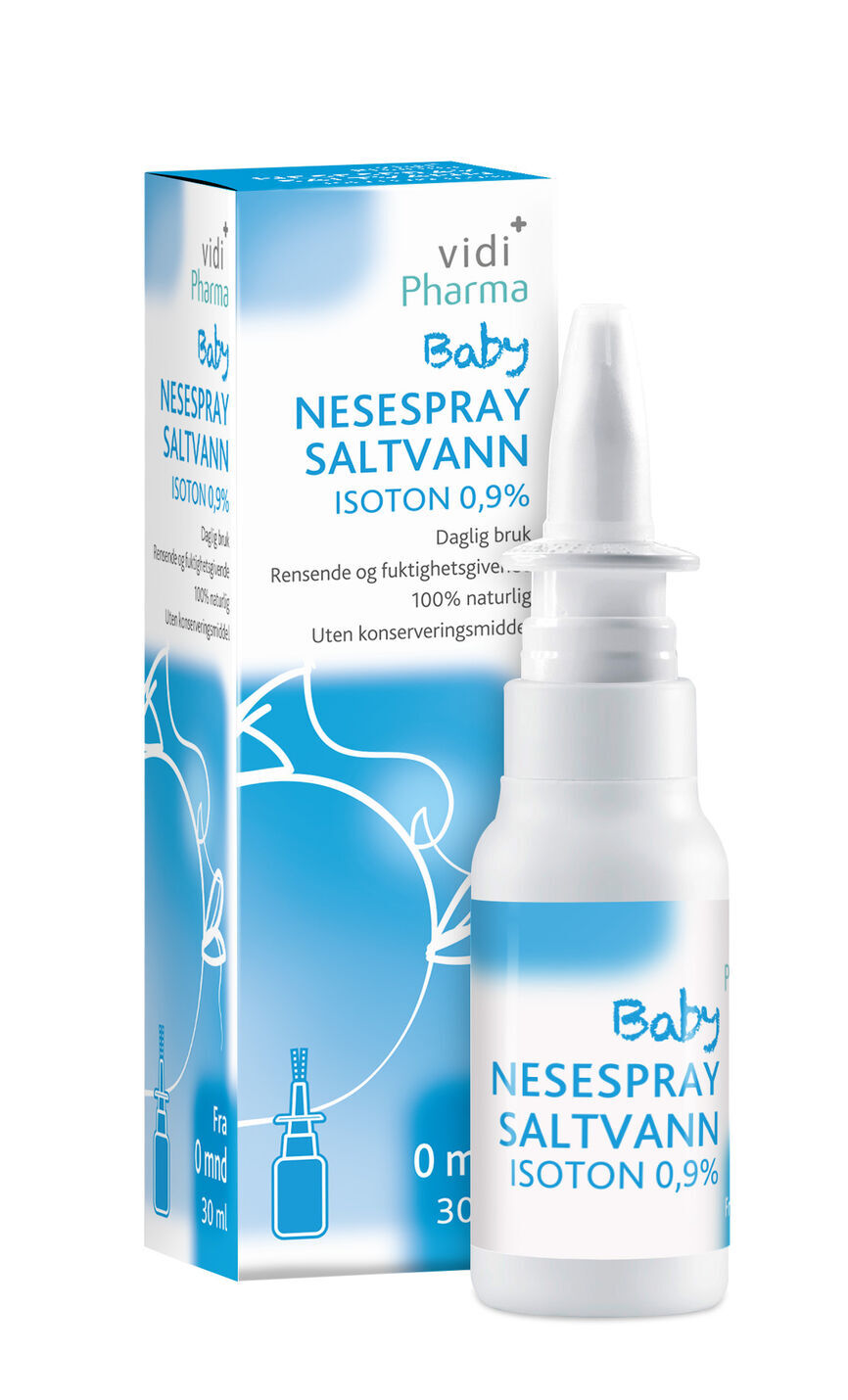 Baby nesespray saltvann isoton 0,9% 30 ml