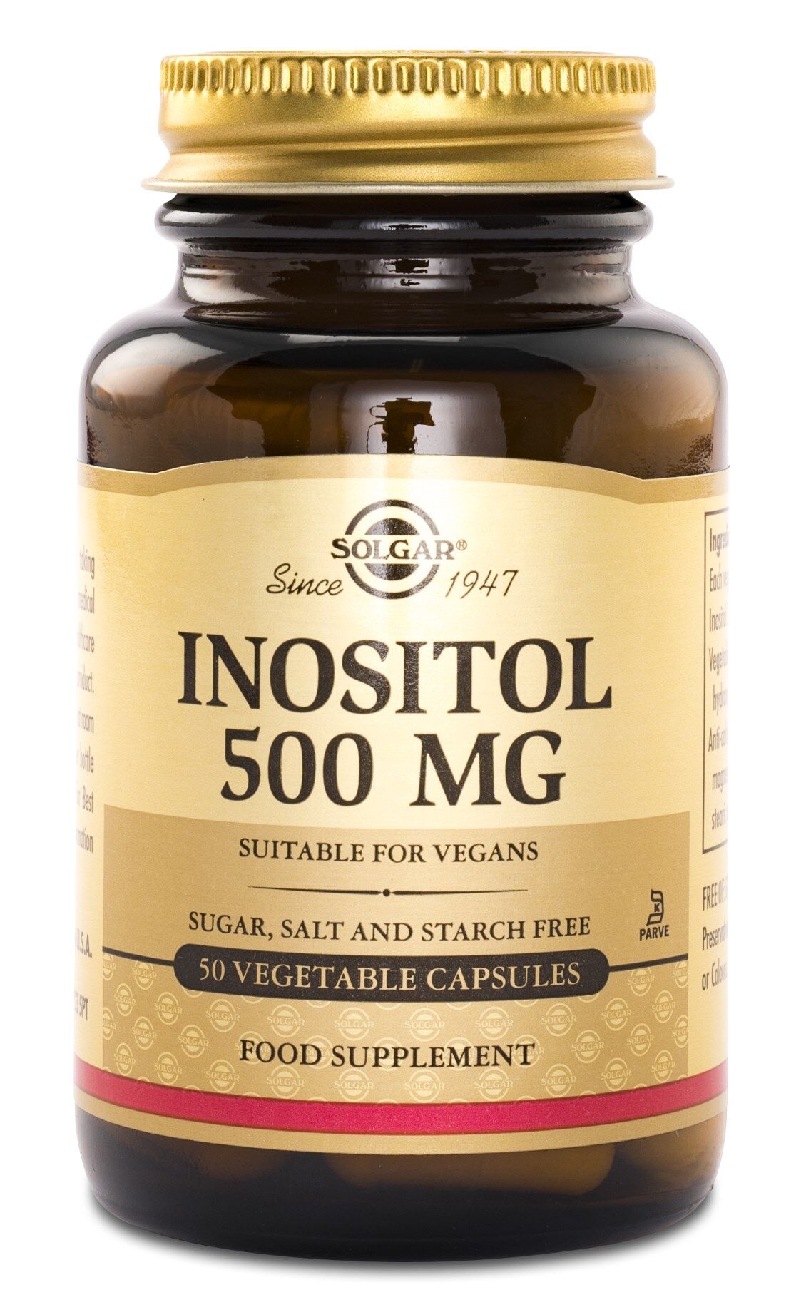 Inositol, 500mg, 50 kapslar