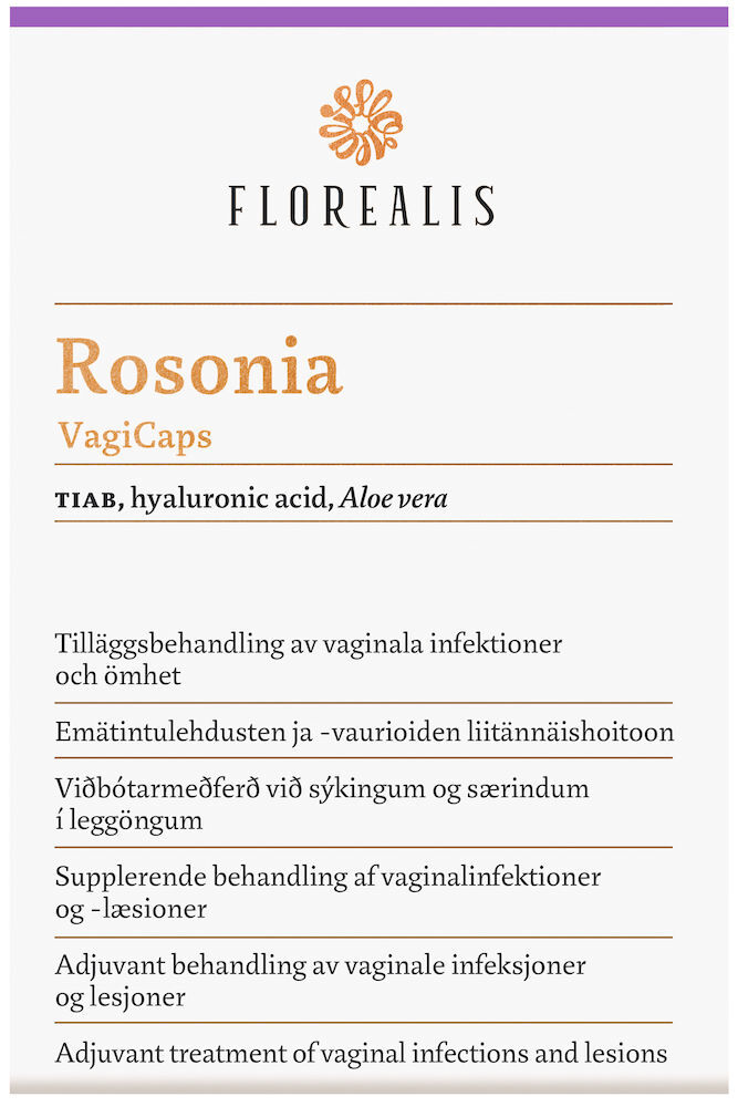 Rosonia VagiCaps 10 mjuka kapslar