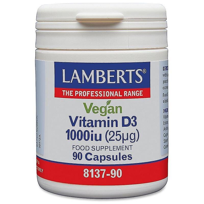 Vegan Vitamin D3 1000iu 90 kapslar