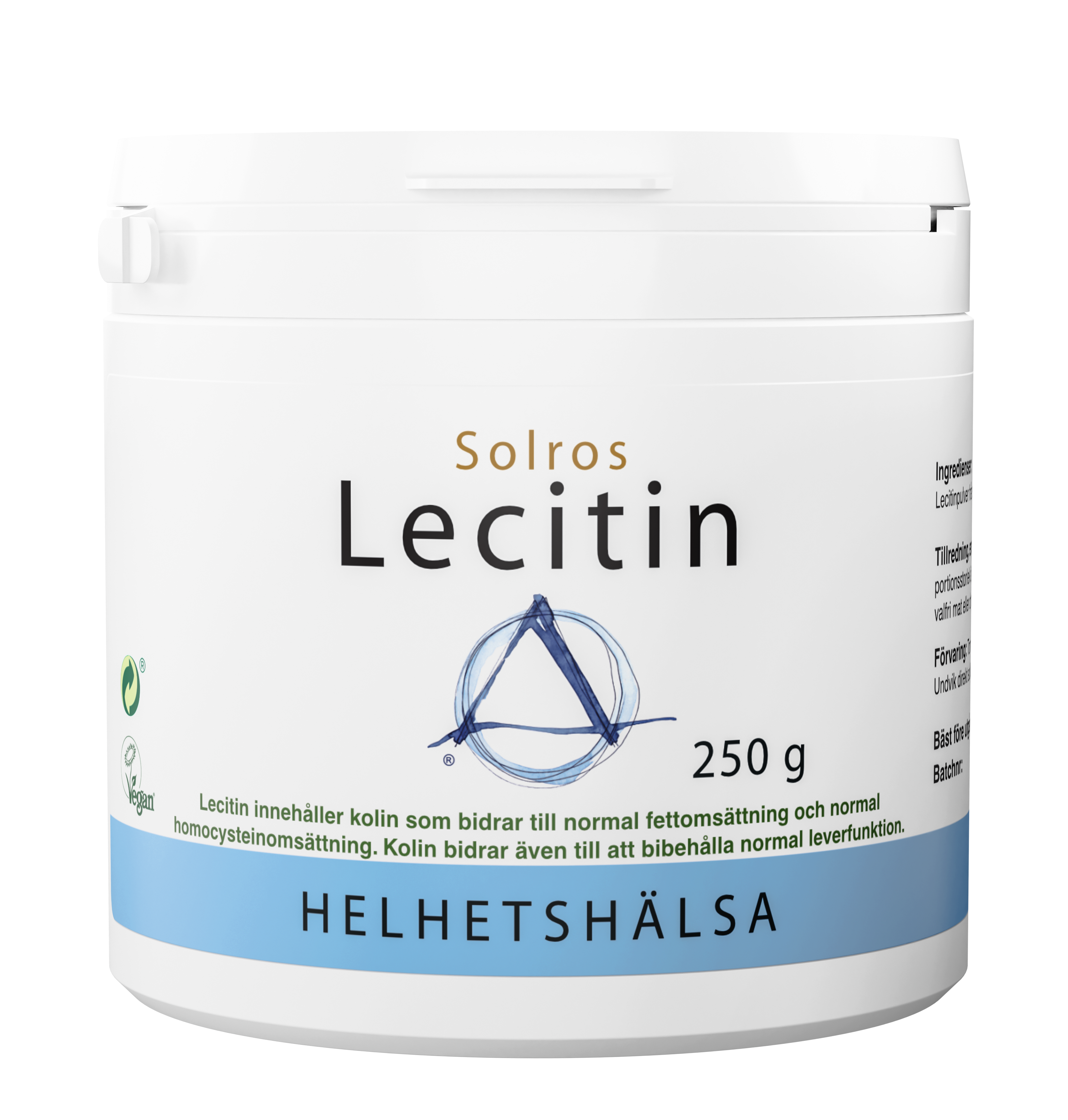 Lecitin-pulver, solros