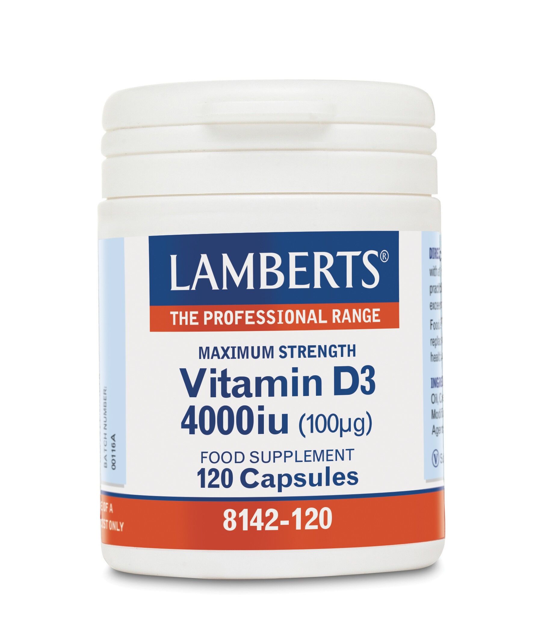 D-vitamin - 120 kapslar 4000 iu