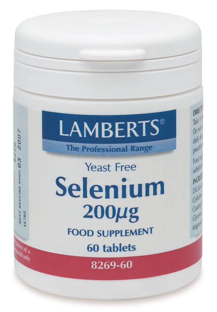 Selen 200mcg (som selenometionin) (60 tabletter)