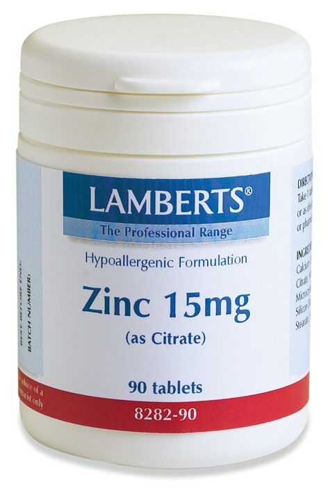 Zinktabletter 15mg (zinkcitrat) 90 tabletter