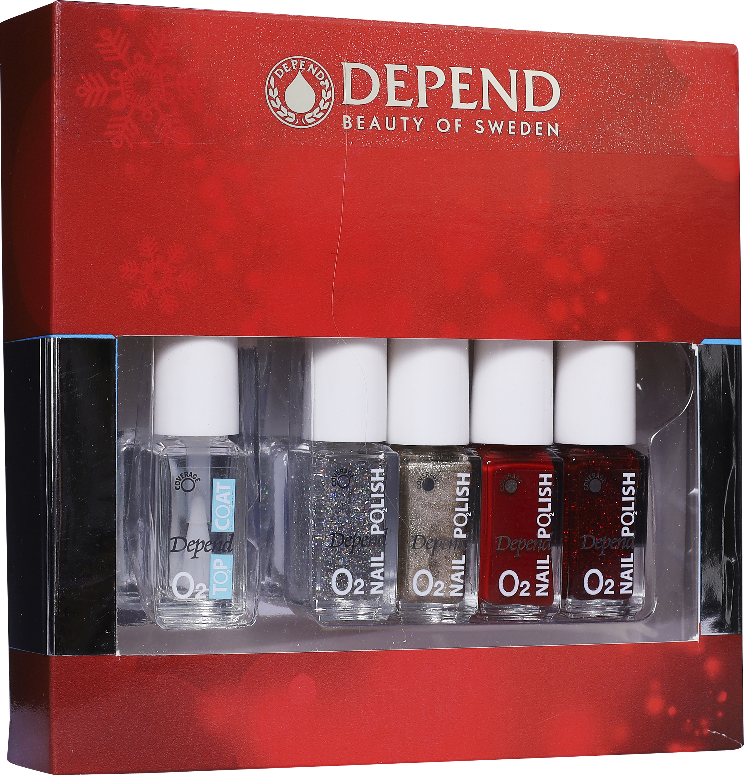 O2 Nail Polish 5-pack, 5 x 5 ml