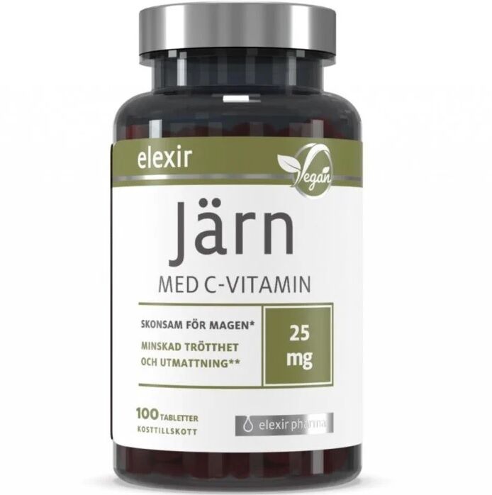 Järn med C-vitamin 100 tabletter