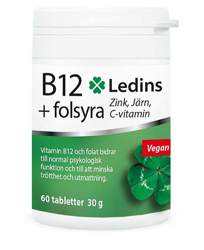 Vitamin B12 + Folsyra 60t