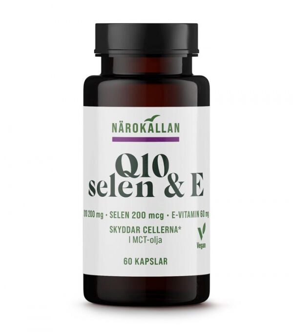 Q10 200 mg + Selen & E 60 kapslar