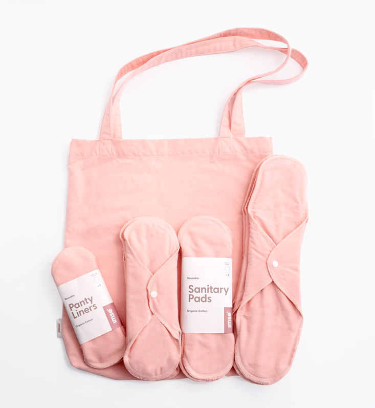 Startpaket med tygbindor Pink