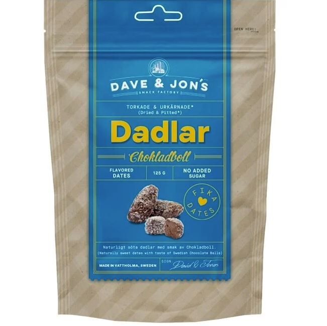 Dadlar Chokladboll 125 g