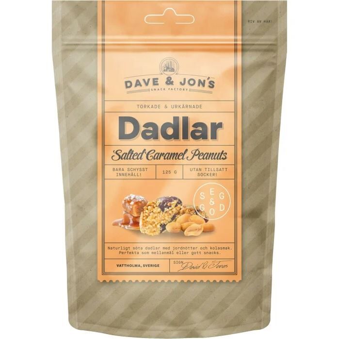 Dadlar Salty Caramel Peanut 125 g