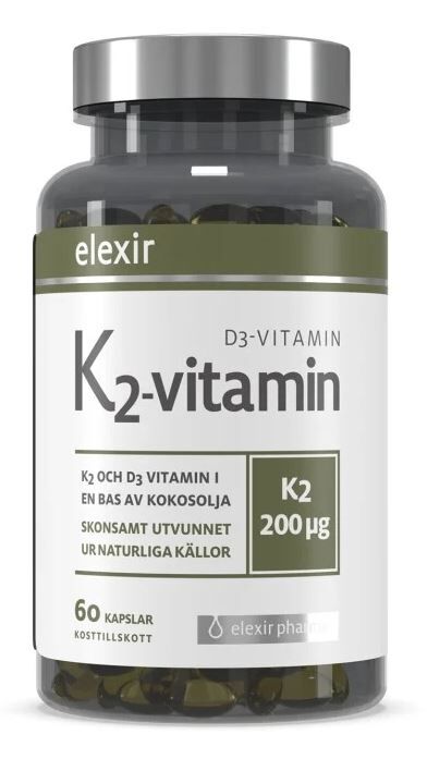 K2-vitamin D3-vitamin 60 kapslar