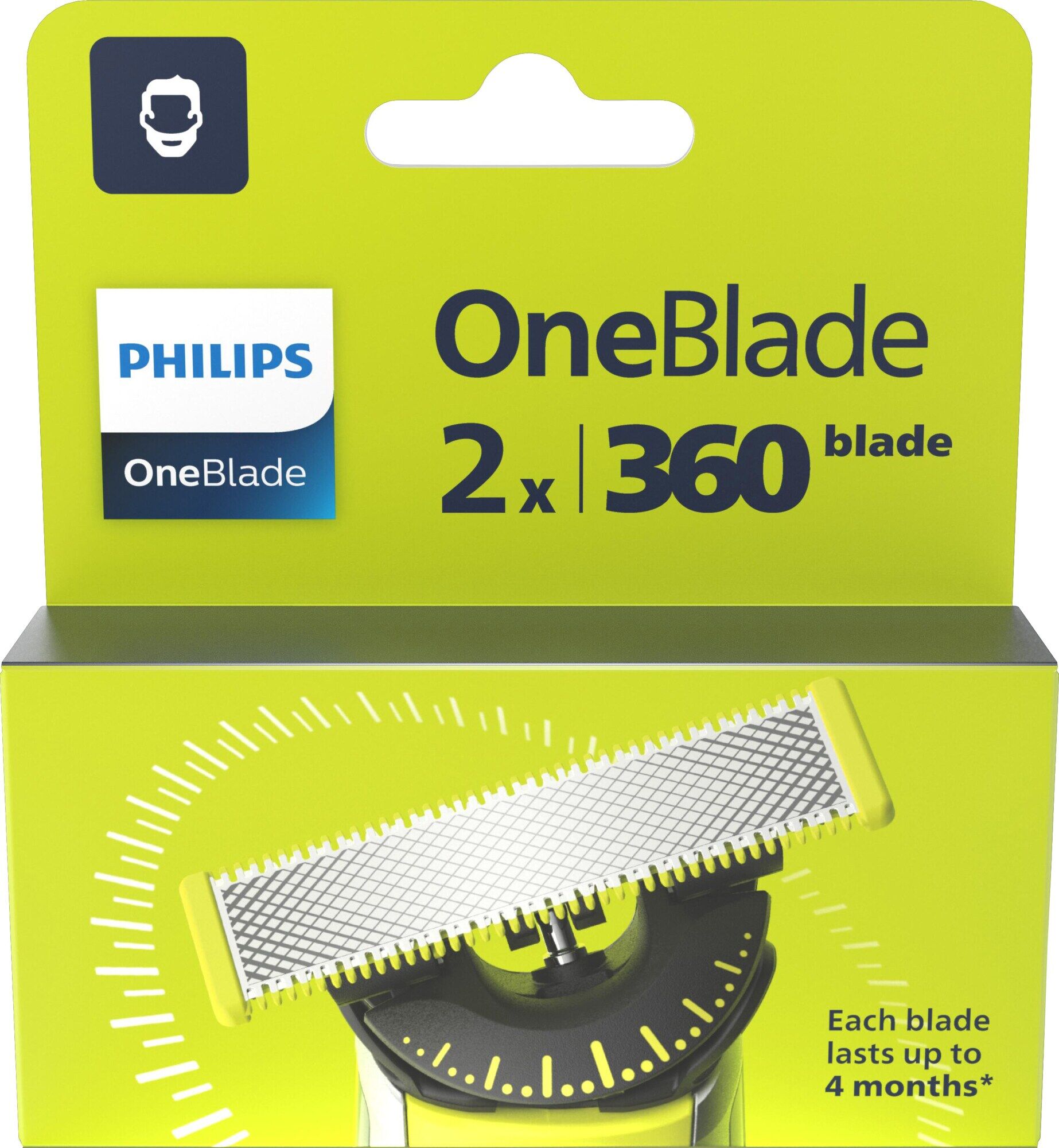 OneBlade 360 ersättningsblad QP420/50 (2-pack)