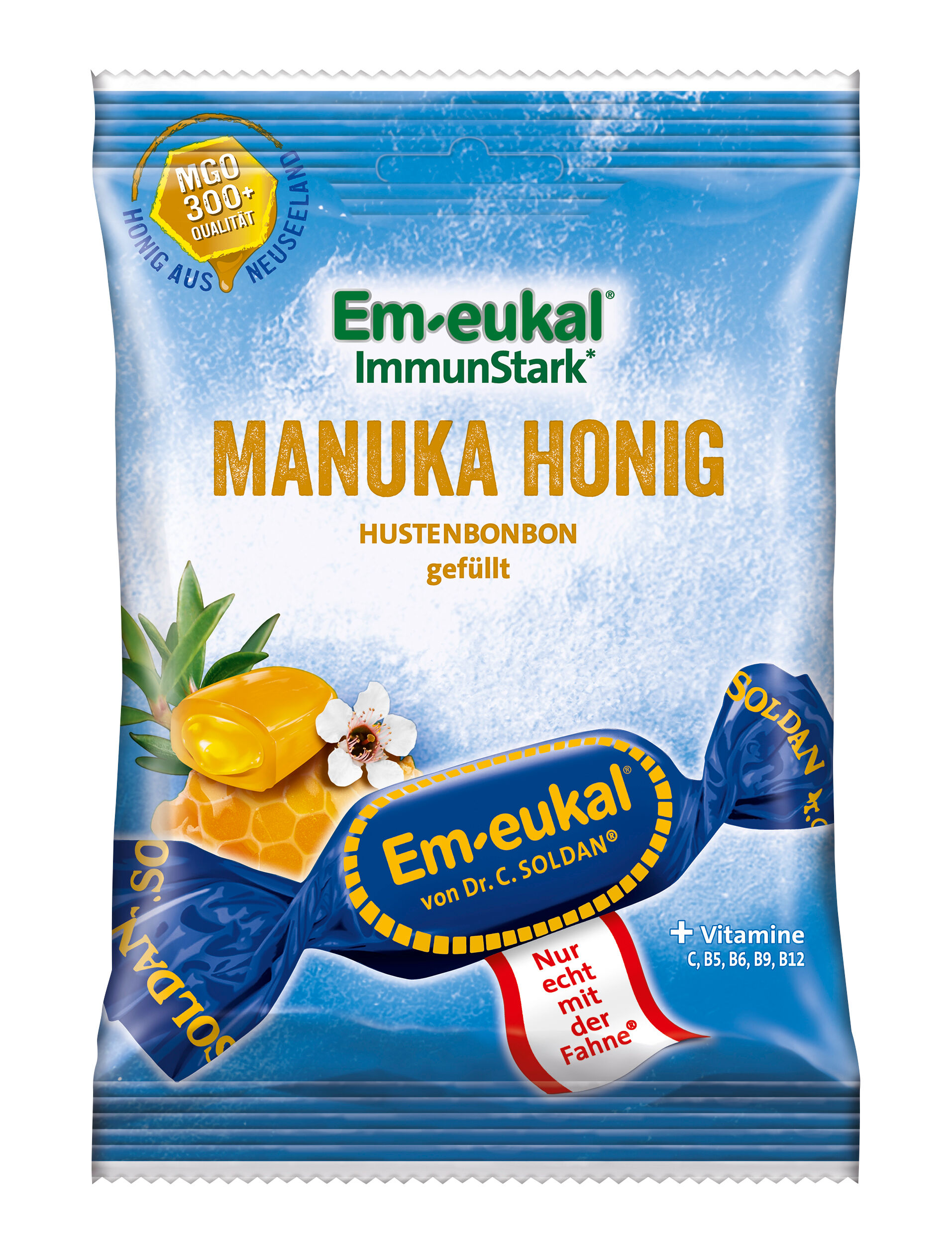 Halstablett Manuka Honung 75g