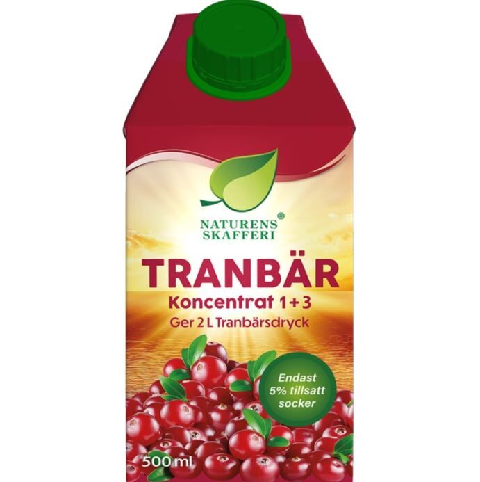 Tranbär Koncentrat 1+3, 500 ml