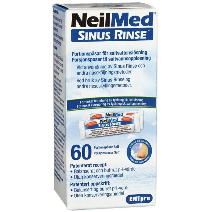 Sinus Rinse refill 60 saltpåsar