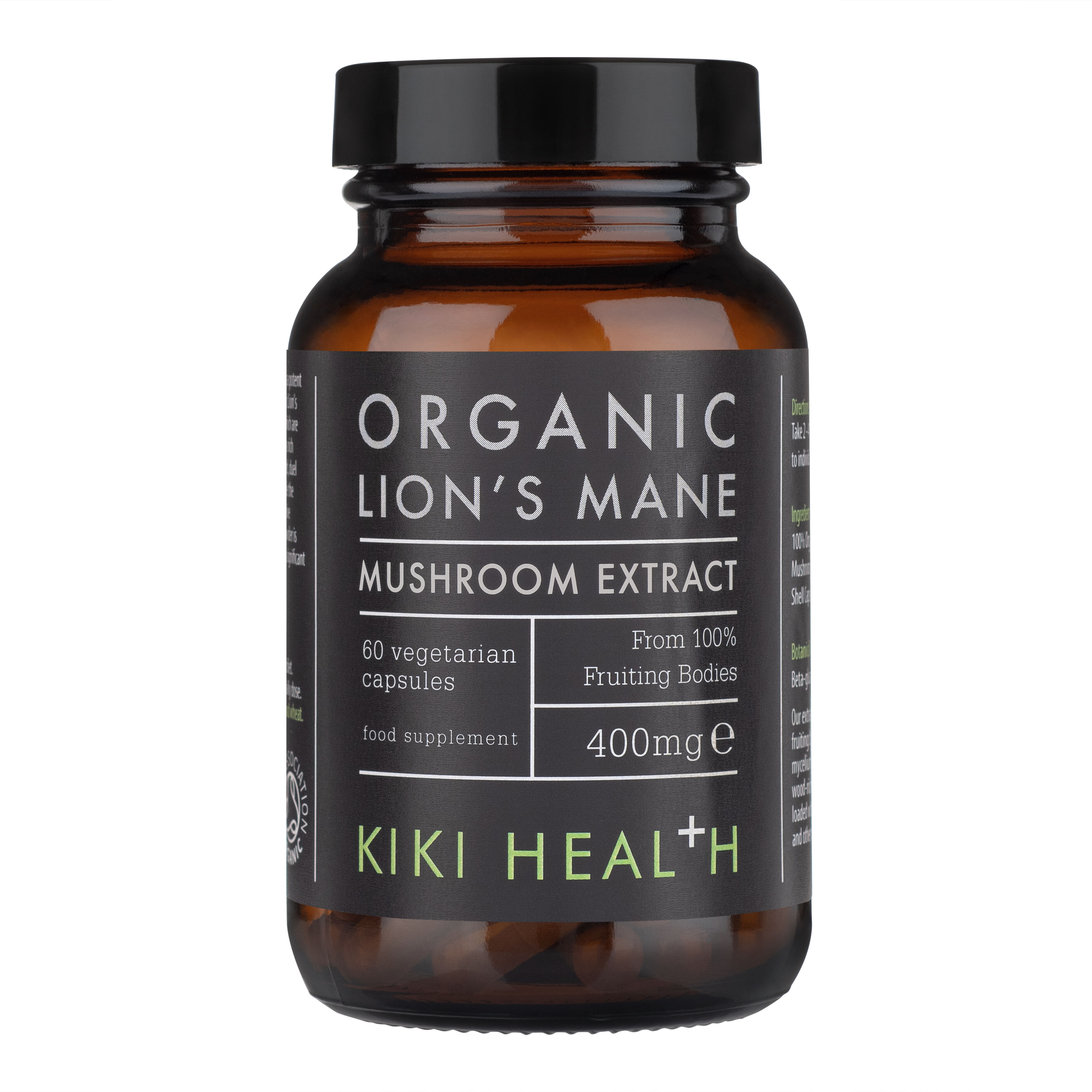 Organic Lion's Mane Extract Mushroom 60 kapslar