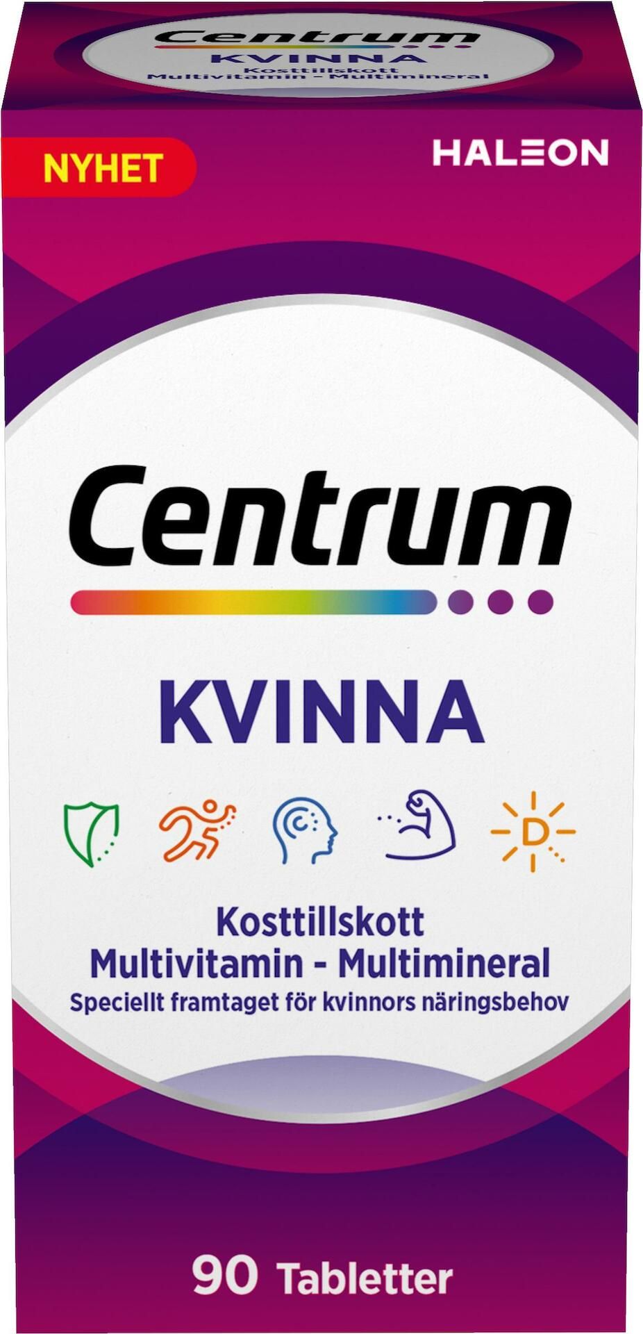 Kvinna Multivitamin Multimineral 90 tabletter