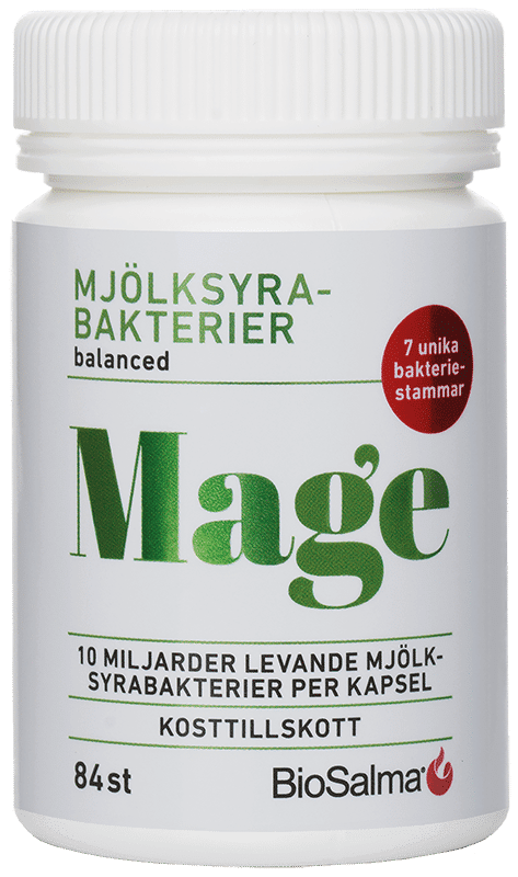 Mage Mjölksyrabakterier 84 kapslar