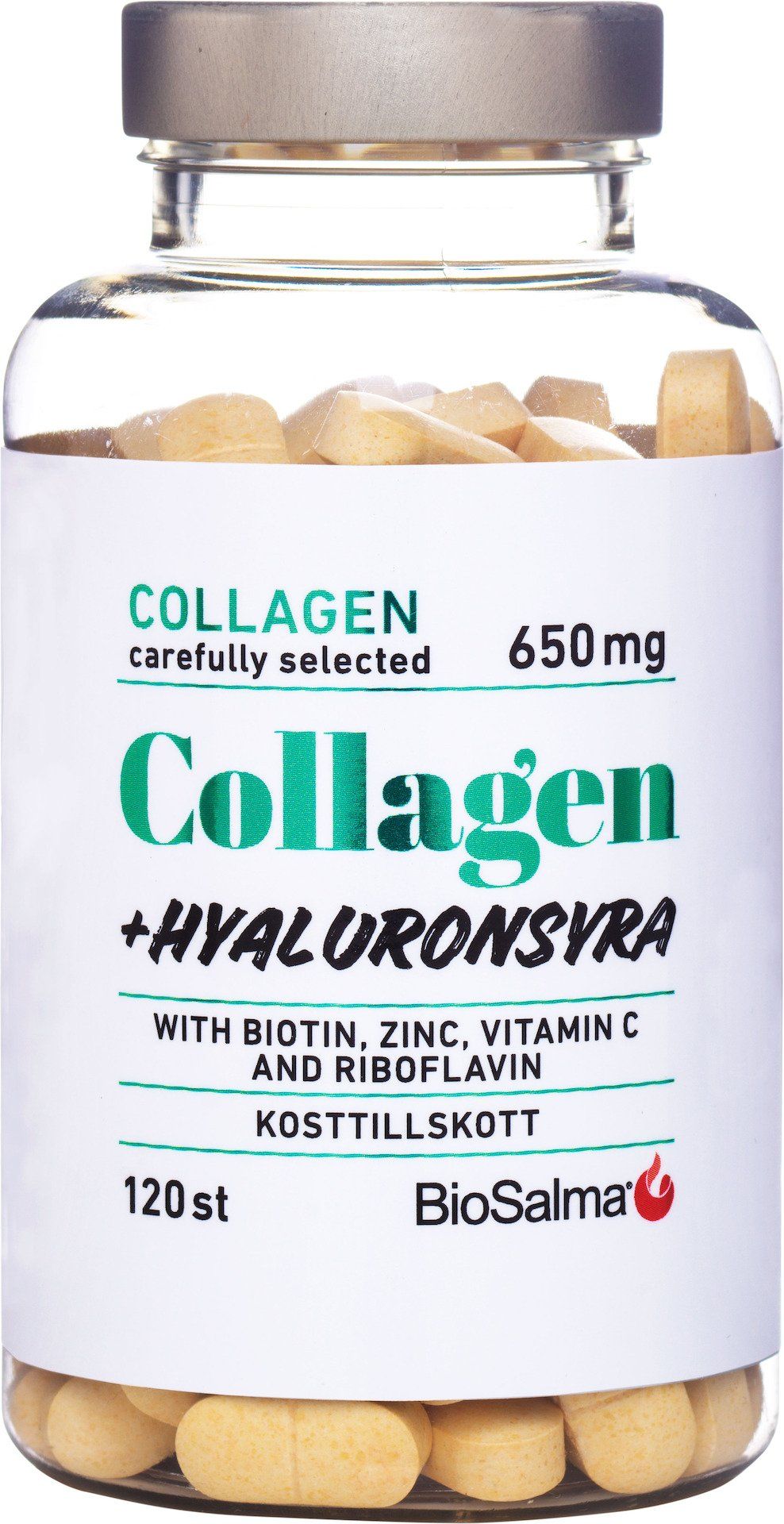 Collagen + Hyaluronsyra 120 tabletter