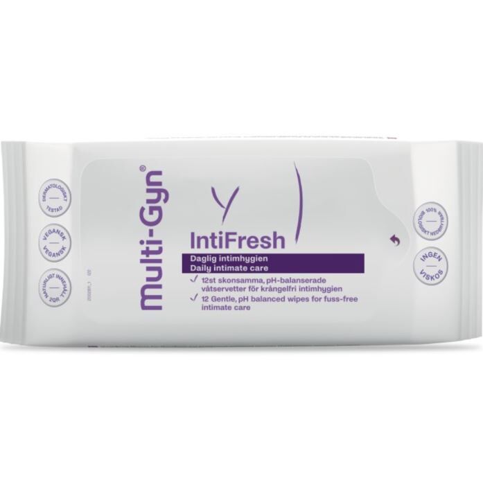 IntiFresh Intimate Wipes 12 st