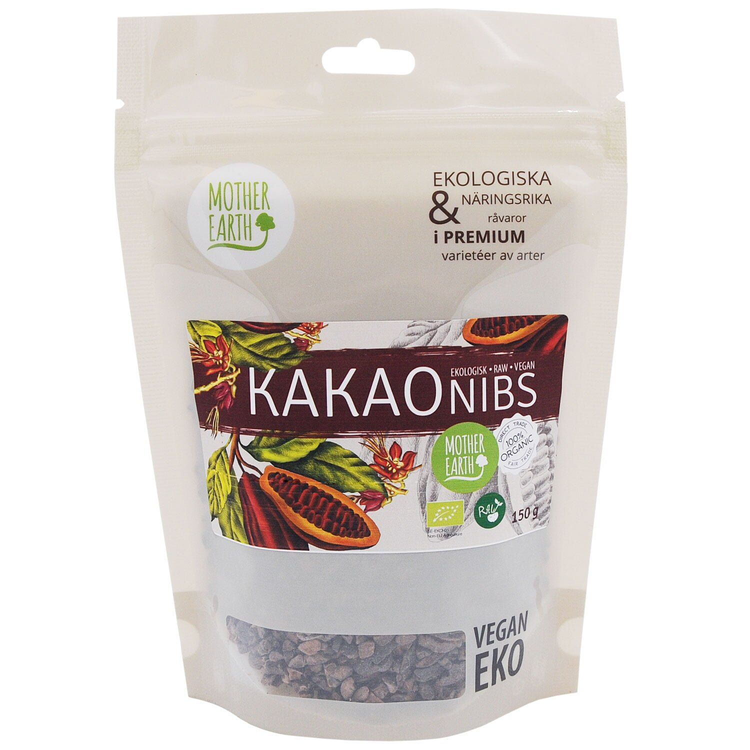 Premium Kakaonibs Pangoa RAW&EKO 150g