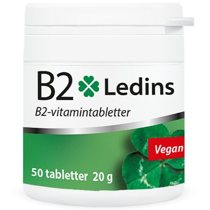  B2 Vitamin 25 mg, 50 tabletter