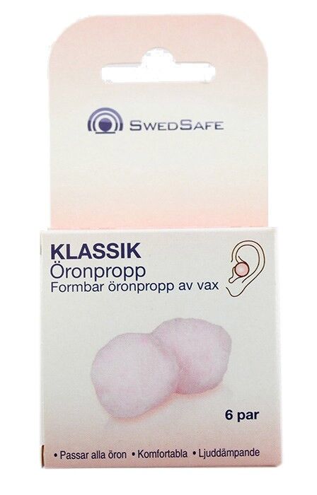 Klassisk Öronpropp av vax 6 par