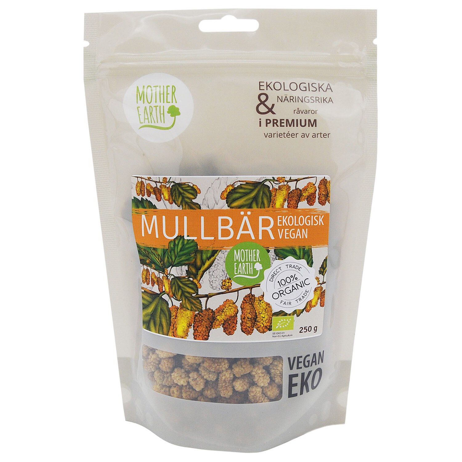 Mullbär raw&eko 250g