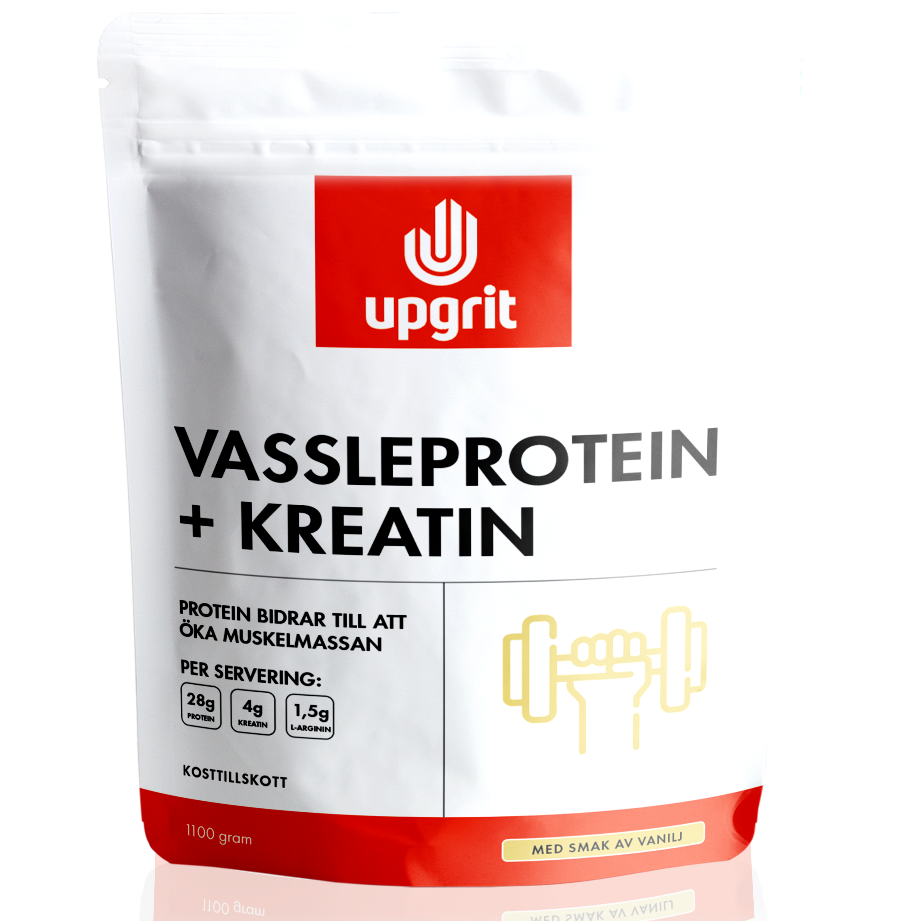 Vassleprotein + Kreatin, Vanilj - 1100 gram