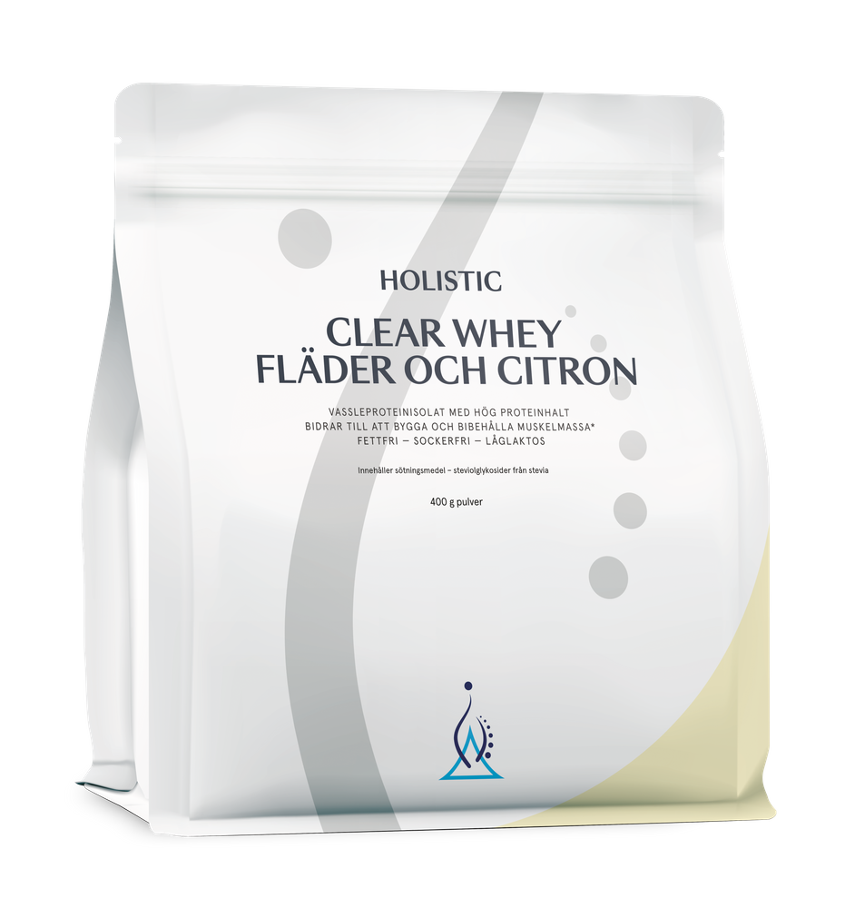 Clear Whey vassleproteinisolat fläder och citron, 400g