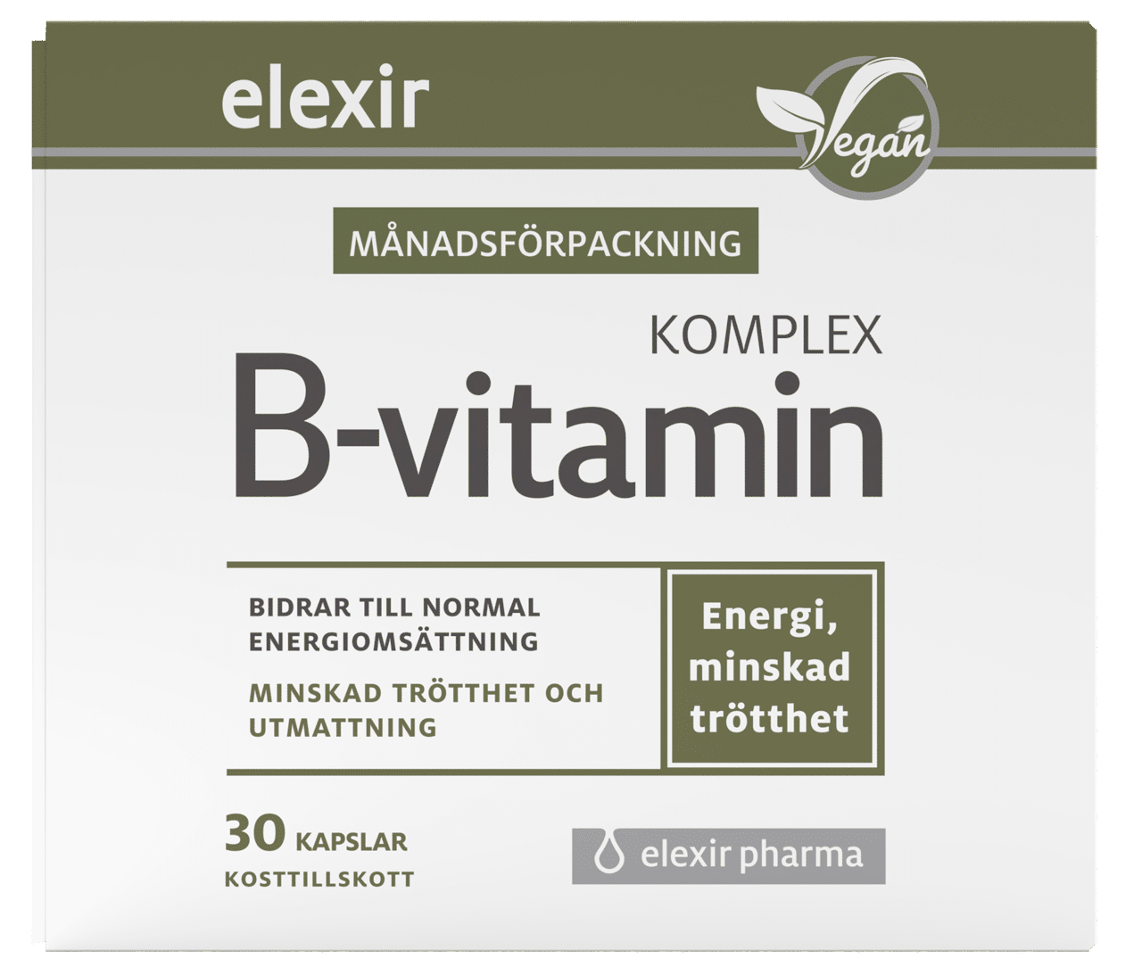 B-Vitamin Komplex 30 kapslar