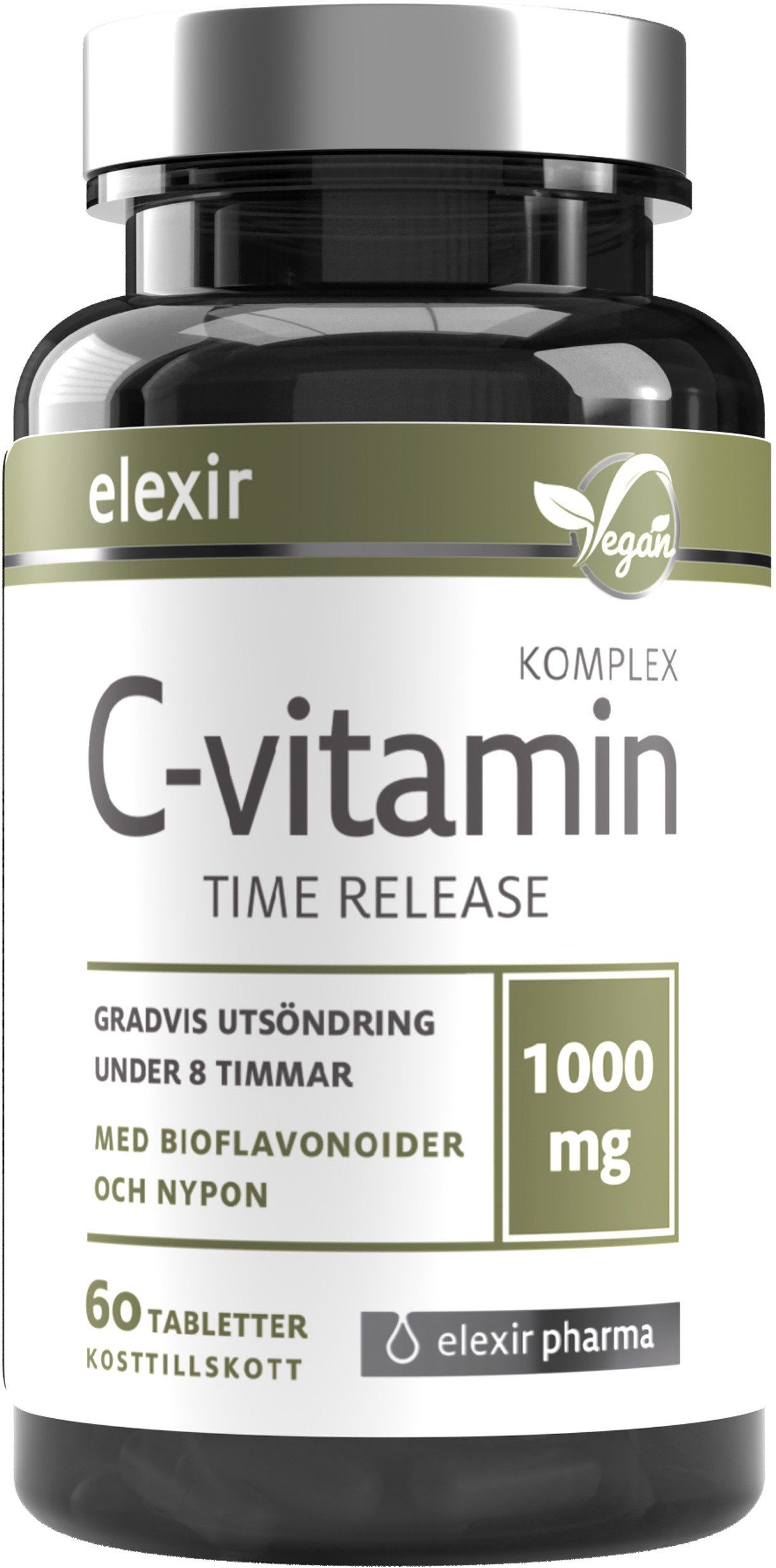 C-vitamin 1000 mg Time Release 60 tabletter