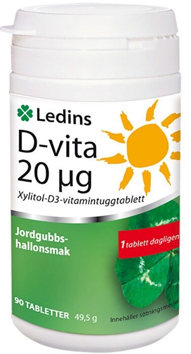 D-vita 20 µg 90 tabletter (ät snart)